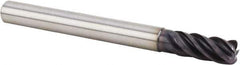 Kennametal - 12mm, 5 Flute, Single End, Solid Carbide, Corner Radius End Mill - 84mm OAL, 38° Helix, Right Hand Flute, 26mm LOC, Right Hand Cut, 36mm Extended Reach - Exact Tool & Supply