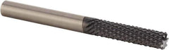 Kennametal - 6mm Diam, Burr End, Solid Carbide Diamond Pattern Router Bit - Right Hand Cut, 3-15/16" OAL, Use on Composites, Fiberglass - Exact Tool & Supply