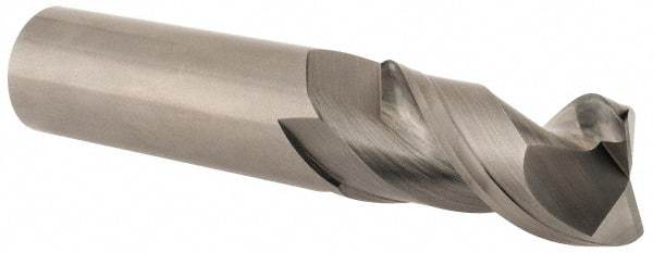 Kennametal - 1", 2 Flute, Single End, Solid Carbide, 0.06" Corner Radius End Mill - 5" OAL, 45° Helix, Right Hand Flute, 2" LOC, Right Hand Cut - Exact Tool & Supply