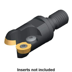 Kennametal - 24mm Cutting Diam, 0.9449" Max Depth of Cut, Modular Connection Indexable Copy End Mill - 2 Inserts, RD.. 12T3.. Insert - Exact Tool & Supply