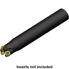 Kennametal - 25mm Cutting Diam, 63/64" Shank Diam, 63/64" Max Depth of Cut, Straight Shank Indexable Copy End Mill - 3 Inserts, RN.J 10T3M0.N.. Insert, KDR Toolholder - Exact Tool & Supply