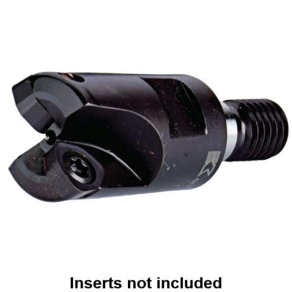Kennametal - 42mm Cut Diam, 0.0591" Max Depth, M16 Modular Connection Indexable High-Feed End Mill - Screw Holding Method, WP..0806.. Insert, Through Coolant - Exact Tool & Supply