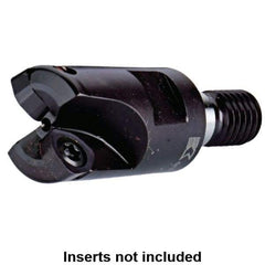 Kennametal - 42mm Cut Diam, 0.0591" Max Depth, M16 Modular Connection Indexable High-Feed End Mill - Screw Holding Method, WP..0806.. Insert, Through Coolant - Exact Tool & Supply