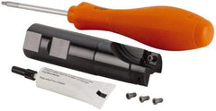 Kennametal - 40mm Cut Diam, 6.57mm Max Depth of Cut, 32mm Shank Diam, 110mm OAL, Indexable Square Shoulder End Mill - SP.T 10T3.. Inserts, Weldon Shank, Through Coolant, Series KSSM 90 - Exact Tool & Supply
