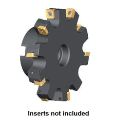 Kennametal - Shell Mount Connection, 1.2535" Depth of Cut, 125mm Cutter Diam, 1.2598" Hole Diam, 12 Tooth Indexable Slotting Cutter - KSSS Toolholder, SP.T 10T3.. Insert - Exact Tool & Supply
