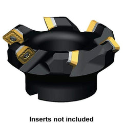 Kennametal - 138.67mm Cut Diam, 40mm Arbor Hole, 6.61mm Max Depth of Cut, 45° Indexable Chamfer & Angle Face Mill - 6 Inserts, SECW 1404... Insert, 6 Flutes, Series KSSM - Exact Tool & Supply