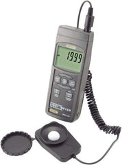 General - AA Batteries, 10,000 FC, LCD Display, Light Meter - 2 Accuracy, Compatible with All Visible Light Lighting, SD Card - Exact Tool & Supply