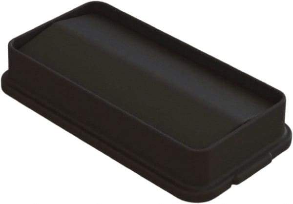 O-Cedar - Rectangle Lid for Use with 23 Gal Rectangular Trash Cans - Black, Plastic, For O-Cedar 6823 - Exact Tool & Supply
