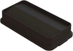 O-Cedar - Rectangle Lid for Use with 23 Gal Rectangular Trash Cans - Black, Plastic, For O-Cedar 6823 - Exact Tool & Supply