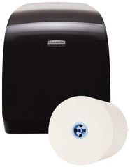 Kimberly-Clark Professional - Manual, Plastic Paper Towel Dispenser - 16.44" High x 9.18" Deep, 1 Roll with Stub 7-1/2", Black - Exact Tool & Supply