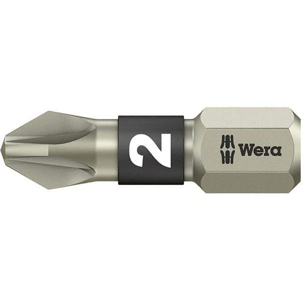 Wera - #1 Pozidriv Screwdriver Bit - 1" OAL - Exact Tool & Supply