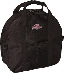 Bucket Boss - 2 Pocket Black Polyester Cable & Tool Bag - 4-13/64" Wide x 14-1/2" Deep x 13-51/64" High - Exact Tool & Supply