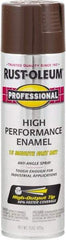 Rust-Oleum - Dark Brown, Gloss, Rust Proof Enamel Spray Paint - 14 Sq Ft per Can, 15 oz Container, Use on Multipurpose - Exact Tool & Supply