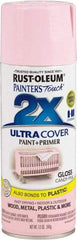 Rust-Oleum - Candy Pink, Gloss, Enamel Spray Paint - 8 Sq Ft per Can, 12 oz Container, Use on Multipurpose - Exact Tool & Supply