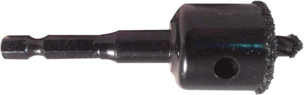 Disston - 1-1/2" Diam, 7/8" Cutting Depth, Hole Saw - Carbide Grit Saw, Continuous Edge - Exact Tool & Supply