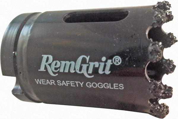 Disston - 20mm Diam, 1-7/16" Cutting Depth, Hole Saw - Carbide Grit Saw, Gulleted Edge - Exact Tool & Supply