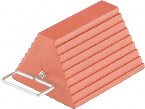 Vestil - 9-1/4" Wide x 6" High x 8" Deep, Rubber Wheel Chock - Exact Tool & Supply