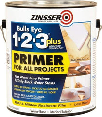Rust-Oleum - 1 Gal White Alkyd Primer - 400 Sq Ft Coverage, 4 gL Content, Quick Drying, Interior/Exterior - Exact Tool & Supply