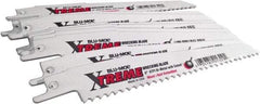 Disston - 6" Long x 7/8" Thick, Bi-Metal Reciprocating Saw Blade - Straight Profile, 6 TPI, Toothed Edge, Universal Shank - Exact Tool & Supply