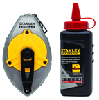 STANLEY® FATMAX® Aluminum Chalk Line Reel with 4 oz. Red Chalk - Exact Tool & Supply