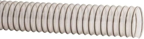 Hi-Tech Duravent - 4" ID, 5 Hg Vac Rating, 7 psi, Polyurethane Vacuum & Duct Hose - 25' Long, Clear, 6-1/2" Bend Radius, -65 to 200°F - Exact Tool & Supply