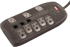 innovera - 8 Outlets, 120 Volts, 15 Amps, 6' Cord, Surge Power Outlet Strip - Floor Mount, 5-15R NEMA Configuration - Exact Tool & Supply