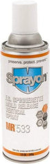 Sprayon - 12 Ounce Aerosol Can, Clear, General Purpose Mold Release - Food Grade, Silicone Composition - Exact Tool & Supply