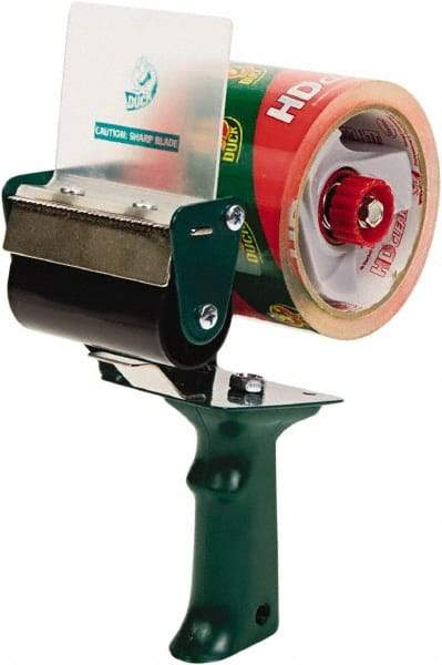 Duck - 3" Wide, Handheld Style, Handheld Tape Dispenser - For Use with Box Sealing Tape - Exact Tool & Supply