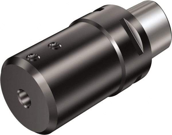 Sandvik Coromant - 1/2" Bore Diam, 50mm Body Diam x 60mm Body Length, Boring Bar Holder & Adapter - 2.45" Screw Thread Lock, 60mm Bore Depth, Internal Coolant - Exact Tool & Supply