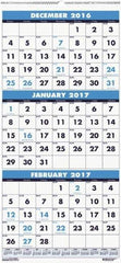 House of Doolittle - 7 Sheet, 8 x 17", Wall Calendar - Exact Tool & Supply