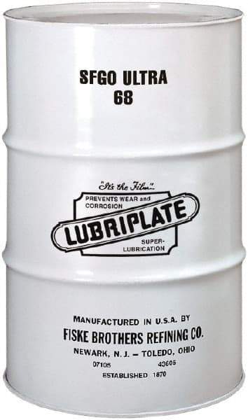 Lubriplate - 55 Gal Drum, ISO 68, SAE 30, Air Compressor Oil - 5°F to 395°, 325 Viscosity (SUS) at 100°F, 59 Viscosity (SUS) at 210°F - Exact Tool & Supply