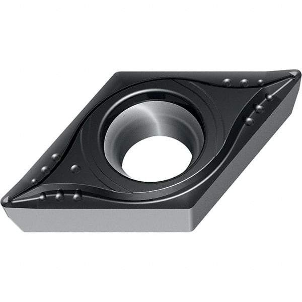 Walter - DCMT32.53 MK4 Grade WKK20S Carbide Turning Insert - TiCN/Al2O3 Finish, 55° Diamond, 3/8" Inscr Circle, 5/32" Thick, 3/64" Corner Radius - Exact Tool & Supply