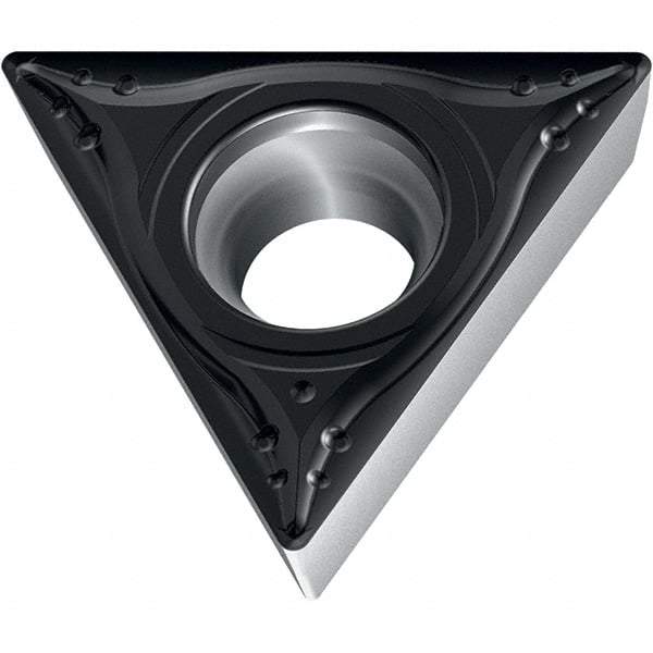 Walter - TCMT32.51 MP4 Grade WPP10S Carbide Turning Insert - 60° Triangle, 3/8" Inscr Circle, 5/32" Thick, 1/64" Corner Radius - Exact Tool & Supply