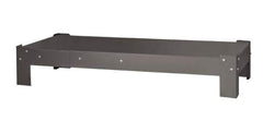 Durham - Gray, Steel, Cabinet Leg Kit - 34" Wide x 24-11/16" Deep x 7-1/2" High Body - Exact Tool & Supply
