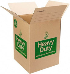 Duck - 16" Wide x 16" Long x 15" High Heavy Duty Corrugated Box - Brown - Exact Tool & Supply
