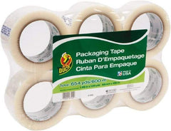 Duck - 1-7/8" x 110 Yd Clear Acrylic Adhesive Packaging Tape - Polypropylene Film Backing, 1.9 mil Thick, 25 Lb Tensile Strength, Series DUC - Exact Tool & Supply