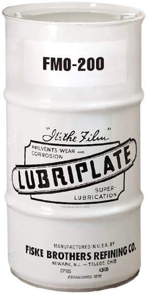 Lubriplate - 16 Gal Drum, Mineral Multipurpose Oil - SAE 10, ISO 46, 41 cSt at 40°C, 6 cSt at 100°C, Food Grade - Exact Tool & Supply