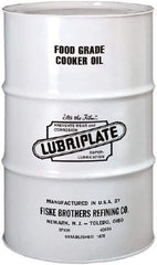 Lubriplate - 55 Gal Drum Mineral Cooker/Sterilizer Oil - SAE 40, ISO 150, 157.27 cSt at 40°C & 15.53 cSt at 100°C, Food Grade - Exact Tool & Supply