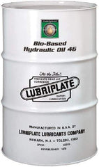 Lubriplate - 55 Gal Drum Botanical Hydraulic Oil - SAE 20, ISO 46, 43.8 cSt at 40°C & 9.67 cSt at 100°C - Exact Tool & Supply