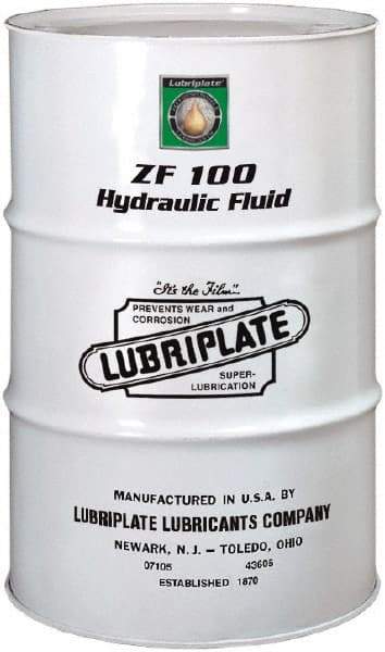 Lubriplate - 55 Gal Drum, Mineral Hydraulic Oil - SAE 30, ISO 100, 101.1 cSt at 40°C, 11.25 cSt at 100°C - Exact Tool & Supply