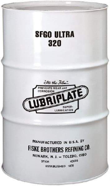 Lubriplate - 55 Gal Drum, Synthetic Gear Oil - 10°F to 420°F, 1557 SUS Viscosity at 100°F, 161 SUS Viscosity at 210°F, ISO 320 - Exact Tool & Supply