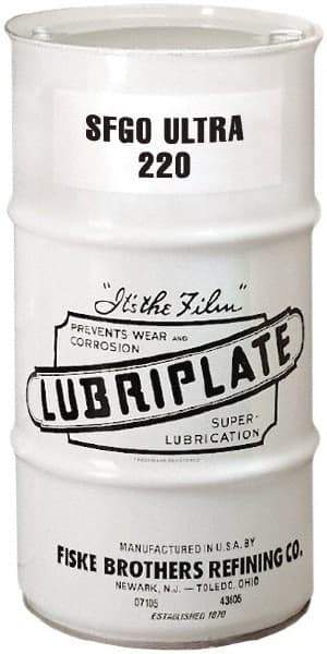 Lubriplate - 16 Gal Drum, Synthetic Gear Oil - 8°F to 420°F, 1088 SUS Viscosity at 100°F, 210 SUS Viscosity at 210°F, ISO 220 - Exact Tool & Supply