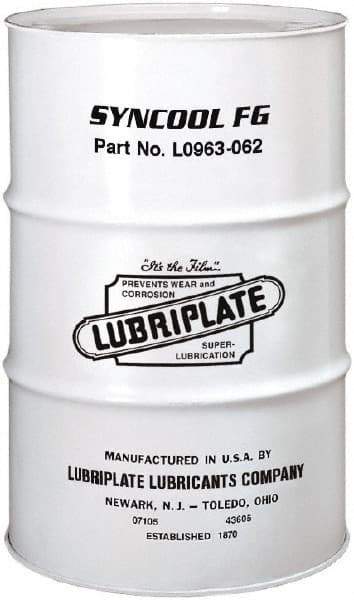 Lubriplate - 55 Gal Drum, ISO 46, SAE 20, Air Compressor Oil - 5°F to 430°, 41 Viscosity (cSt) at 40°C, 10 Viscosity (cSt) at 100°C - Exact Tool & Supply