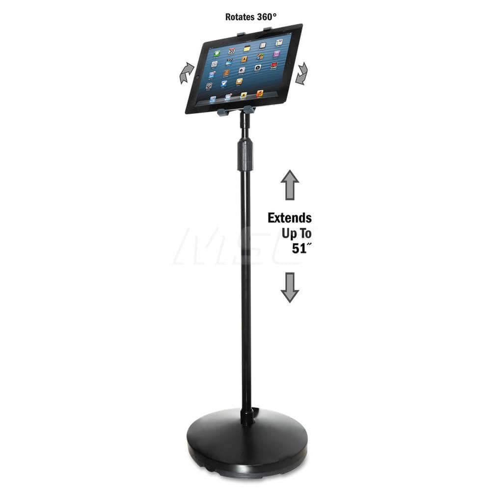 Kantek - Office Machine Supplies & Accessories; Office Machine/Equipment Accessory Type: Floor Stand ; For Use With: All Tablets ; Color: Black - Exact Tool & Supply