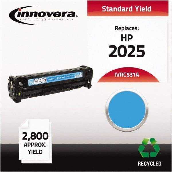 innovera - Cyan Toner Cartridge - Use with HP Color LaserJet CP2025 - Exact Tool & Supply