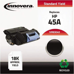 innovera - Black Toner Cartridge - Use with HP LaserJet 4345 MFP, 4345X MFP, 4345XM MFP, 4345XS MFP, M4345 MFP, M4345X, M4345XM, M4345XS - Exact Tool & Supply