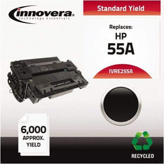 innovera - Black Toner Cartridge - Use with HP LaserJet P3010, P3015, P3015D, P3015DN, P3015X, P3016 - Exact Tool & Supply
