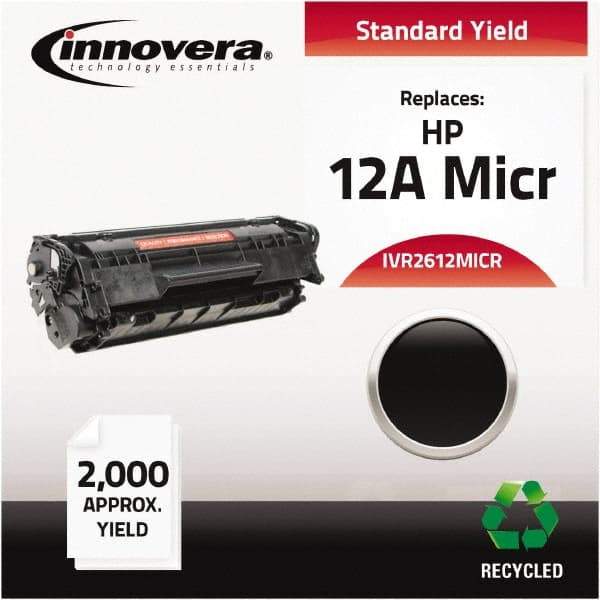 innovera - Black MICR Toner - Use with HP LaserJet 1010, 1012, 1015, 1020, 1022 - Exact Tool & Supply