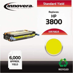 innovera - Yellow Toner Cartridge - Use with HP Color LaserJet 3800, CP3505 - Exact Tool & Supply