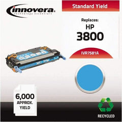 innovera - Cyan Toner Cartridge - Use with HP Color LaserJet 3800, CP3505 - Exact Tool & Supply